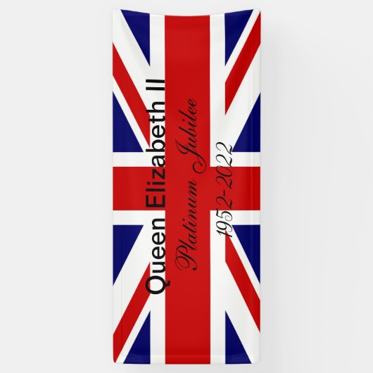 Platinum Jubilee. Spandoek (Verticaal)