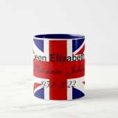 Platinum Jubilee. Tweekleurige Koffiemok (Center)
