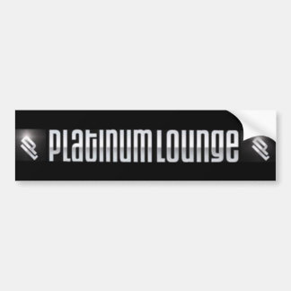 Platinum Lounge Bumpersticker (zwart)