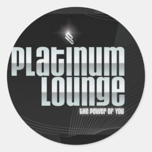Platinum Lounge Sticker (zwart)