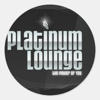 Platinum Lounge Sticker (zwart)