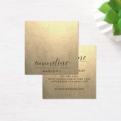 Platinum minimalistische oorbel sieraden display K Vierkante Visitekaartjes (Bureau)