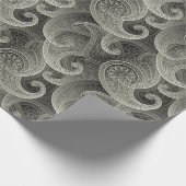 Platinum Paisley Timeless Pattern Cadeaupapier (Hoek)