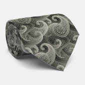 Platinum Paisley Timeless Pattern Stropdas (Opgerold)
