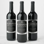 Platinum Party Collection Premium Drink Etiket Des (Flessen)