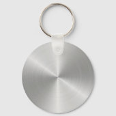 Platinum Radial Metallic Script Name Sleutelhanger (Achterkant)