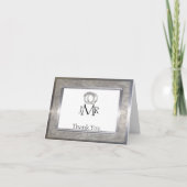 Platinum Ringen 20e Verjaardag Dank U Bedankkaart (Voorkant)