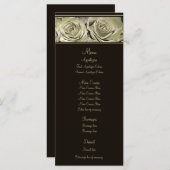 Platinum Roos Wedding Menu (Voorkant / Achterkant)