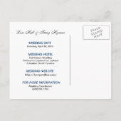 Platinum Save the Date Announcement Briefkaart (Achterkant)