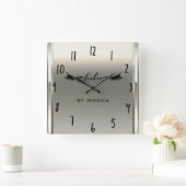 Platinum Shine Ivory Lashes Salon Persoonlijk Vierkante Klok (Huis)