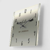 Platinum Shine Ivory Lashes Salon Persoonlijk Vierkante Klok (Hoek)