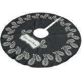 Platinum Silver Holly Tree Skirt Kerstboom Rok (Gekanteld)