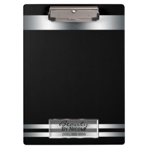 Platinum Silver Shine Elegant Glam Persoonlijk Klembord