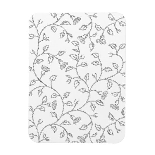 Platinum, Sneeuw Drift, Star Dust decoratief ontwe Magneet (Verticaal)