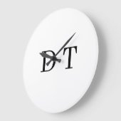 Platinum Spiegelgravure – Ultieme luxe Grote Klok (Hoek)