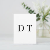 Platinum Spiegelgravure – Ultra‑Clean Luxe Briefkaart (Staand voorkant)