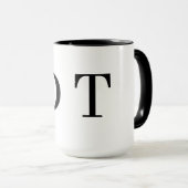 Platinum Spiegelgravure – Ultra‑Clean Luxe Mok (Voorkant rechts)