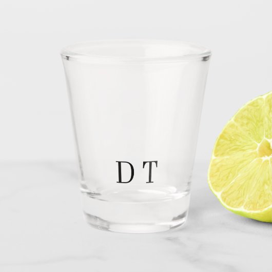 Platinum Spiegelgravure – Ultra‑Clean Luxe Shot Glas (Voorkant)