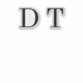 Platinum Spiegelgravure – Ultra‑Clean Luxe Sticker (Voorkant)