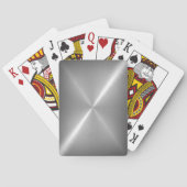 Platinum Stainless Shiny Metal Pokerkaarten (Achterkant)