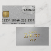Platinum Visitekaartje Silver (Voorkant / Achterkant)