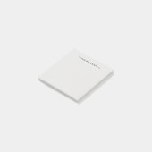 Platinumgrijs minimalistisch eenvoudig leesbaar mo post-it® notes (Schuin)