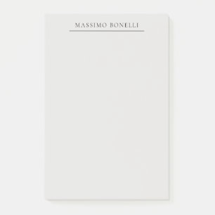 Platinumgrijs Minimalistisch Eenvoudig Modern Eige Post-it® Notes