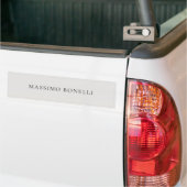Platinumgrijs minimalistisch gewoon modern bumpersticker (Op Truck)