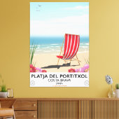 Platja del Portitxol, Costa Brava, Spanje Canvas Afdruk (Insitu (Woonkamer))
