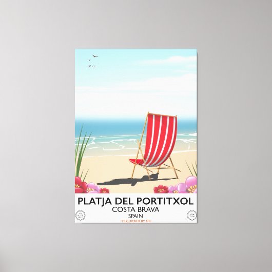 Platja del Portitxol, Costa Brava, Spanje Canvas Afdruk (Voorkant)