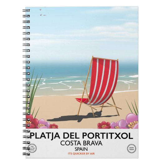 Platja del Portitxol, Costa Brava, Spanje Notitieboek (Voorkant)