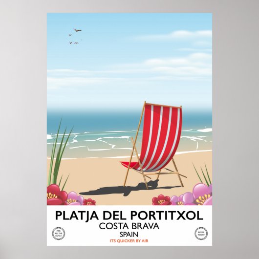 Platja del Portitxol, Costa Brava, Spanje Poster (Voorkant)
