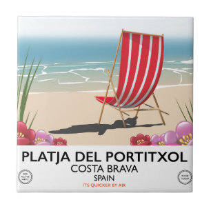 Platja del Portitxol, Costa Brava, Spanje Tegeltje