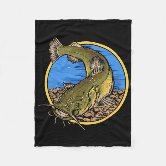 Platkopmeerval vissen  fleece deken (Voorkant)
