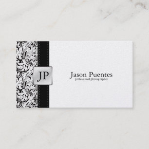 Platnium Damask Visitekaartje voor fotografie