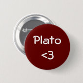 Plato <3 ronde button 5,7 cm (Voorkant /achterkant)