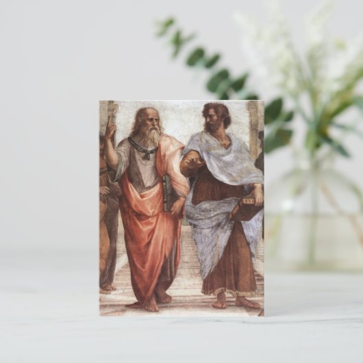 Plato and Aristotle Briefkaart (Staand voorkant)