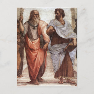 Plato and Aristotle Briefkaart