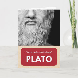 Plato Anti-Valentijnsdag Card Feestdagen Kaart