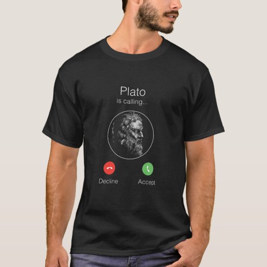 Plato belt - Griekse filosofie T-shirt (Voorkant)