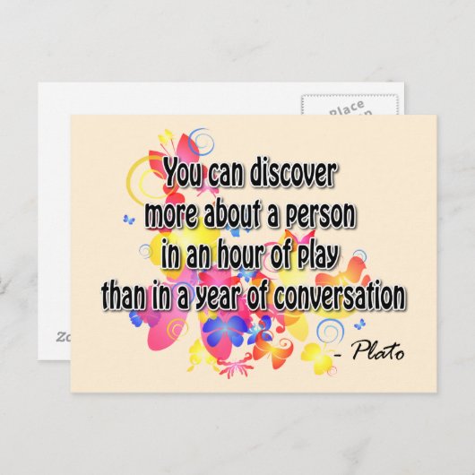 Plato Briefkaart (Voorkant / Achterkant)