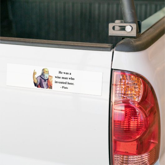 Plato Citaat 3b Bumpersticker (Op Truck)