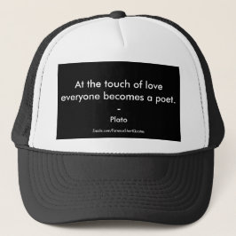 Plato citaat; De Aanraking Van Liefde Trucker Pet