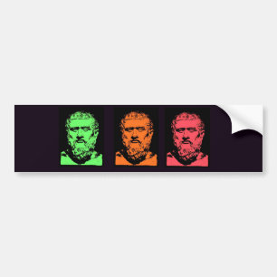 Plato Collage Bumpersticker