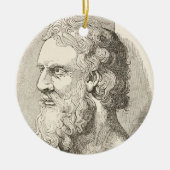  Plato De afbeelding van filosoof Keramisch Ornament (Voorkant)