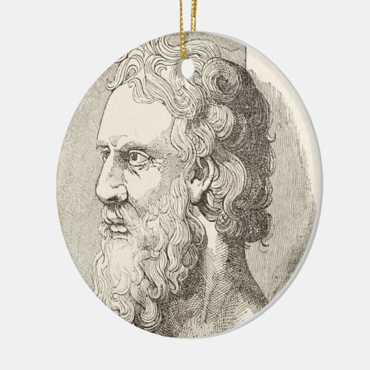  Plato De afbeelding van filosoof Keramisch Ornament (Links)