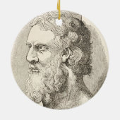 Plato De afbeelding van filosoof Keramisch Ornament (Achterkant)