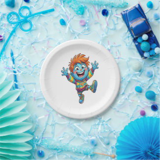 Plato de Cumpleaños Fiesta Infantil Niño Feliz Papieren Bordje