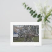 Plato de Dinosaur Briefkaart (Staand voorkant)
