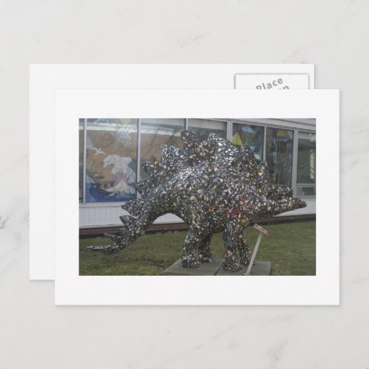 Plato de Dinosaur Briefkaart (Voorkant / Achterkant)